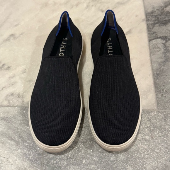 Rothy’s The Original Slip On Sneaker Black Washable Women’s Size 8.5 EUC - Picture 2 of 8